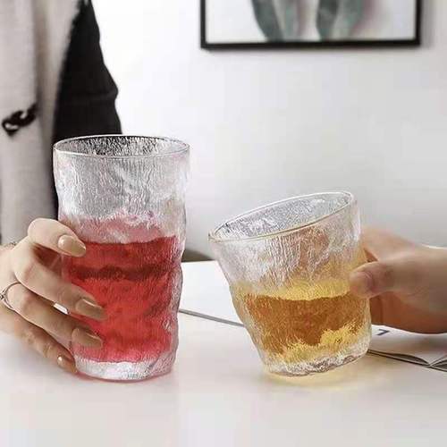Glacier Glass Cup, Light Luxury, High-End, Household and Office Use, Modern Minimalist Juice Cup, Gift Cup