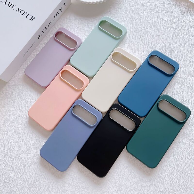 Suitable for Google Pixel10Pro Liquid Silicone Mobile Phone Case Google 9 Built-In Velvet Anti-Fall Cross-Border Protective Cover