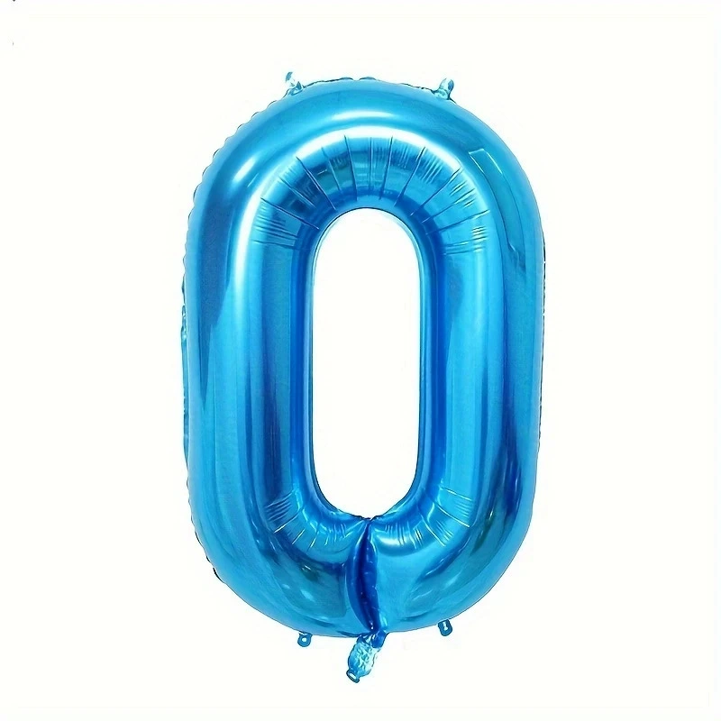 Празничный шар-фольга 40 дюймов, цифры 0–9, пастельные и металлические цвета, упаковка OPП