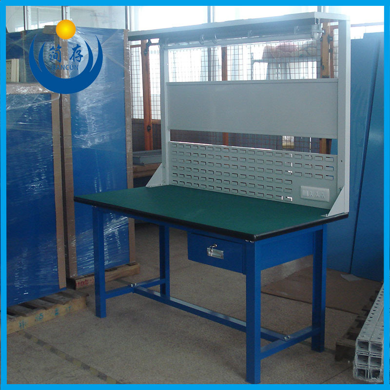 轻型工作台 中型桌架可拆卸工作桌 工具挂板操作台 流水线办公桌