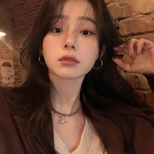 S925银针简约耳圈女素圈耳环高级感耳饰新款2024爆款耳钉耳扣批发