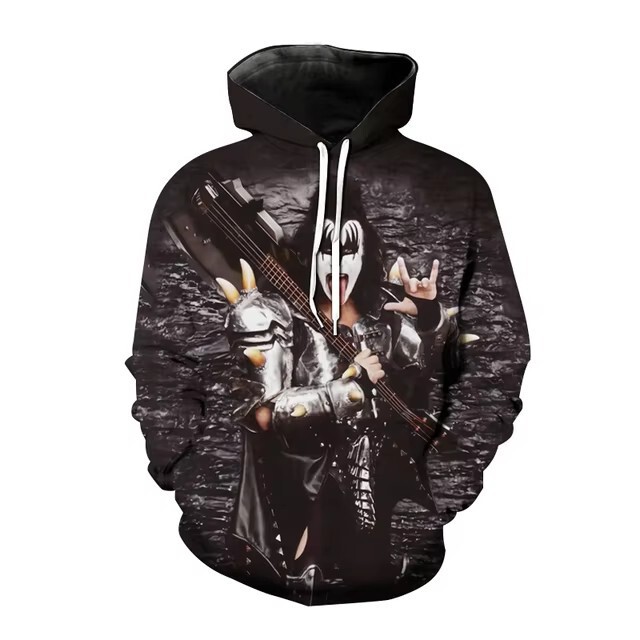 Cross-border Rock Kiss Band 3D Digital Printing Men/Women's Casual Fashion Popular Sweatshirt