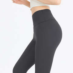 Algn Yoga Pants High-Waist Ass-Lifting Bare Sensation Napped Summer Tight Leggings for Women Lulu