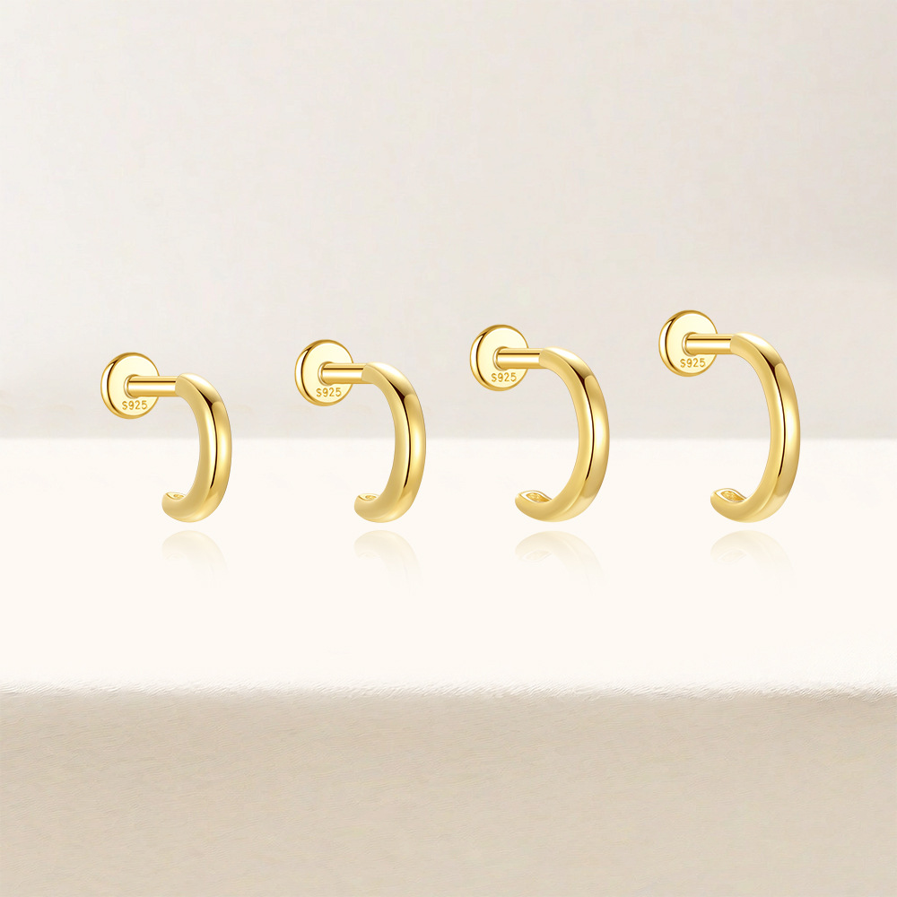 1g Weight Zircon Inlay Material Ear Studs Classification Ear Cartilage Rings & Studs Piercing Type 1 Piece Quantity Daily Occasion 925 Sterling Silver Material Geometric Pattern All Seasons Season Unisex Gender Simple Style Style 1 Piece Ear Cartilage Rings & Studs Simple Style Geometric 925 Sterling Silver Zircon Ear Cartilage Rings & Studs 14