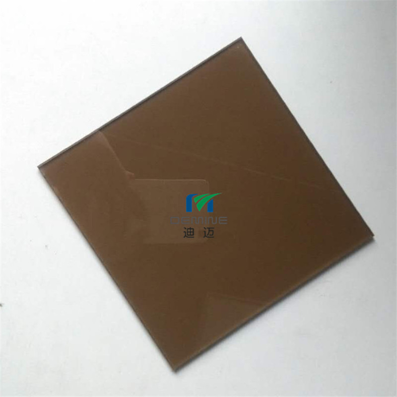 茶色pc耐力板3mm庭院遮阳棚车棚雨棚板采光板顶棚防火pc板加工
