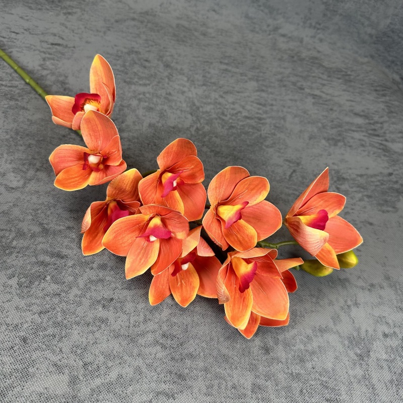 10 platillos Sensación artificial flor 3D impresión película Magnolia Home Dress Up flor arreglo props flor falsa al por mayor