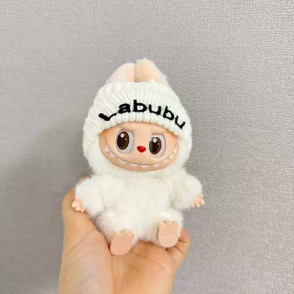 [白色LABUBU帽]