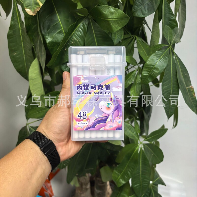 アクリルマーカー 子供用水彩ペン リフィル 小学生 美術絵画 特殊不透明色 積み重ね可能な色 幼稚園|undefined