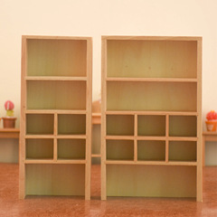 1/12 Scale Dollhouse Miniature Scene Wood Craft Storage Cabinet Model Shelf Cabinet Ornament