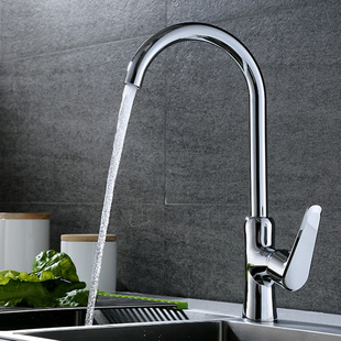 Copper dish washing basin faucet kitchen faucet wholesale single single-hole hot and cold dish washing sink faucet