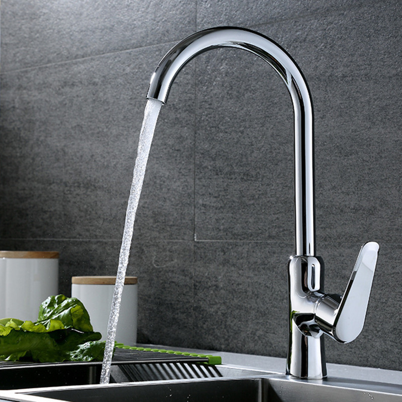Copper dish washing basin faucet kitchen faucet wholesale single single-hole hot and cold dish washing sink faucet Copper dish washing basin faucet kitchen faucet wholesale single single-hole hot and cold dish washing sink faucet