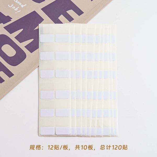 120 white medium numbers