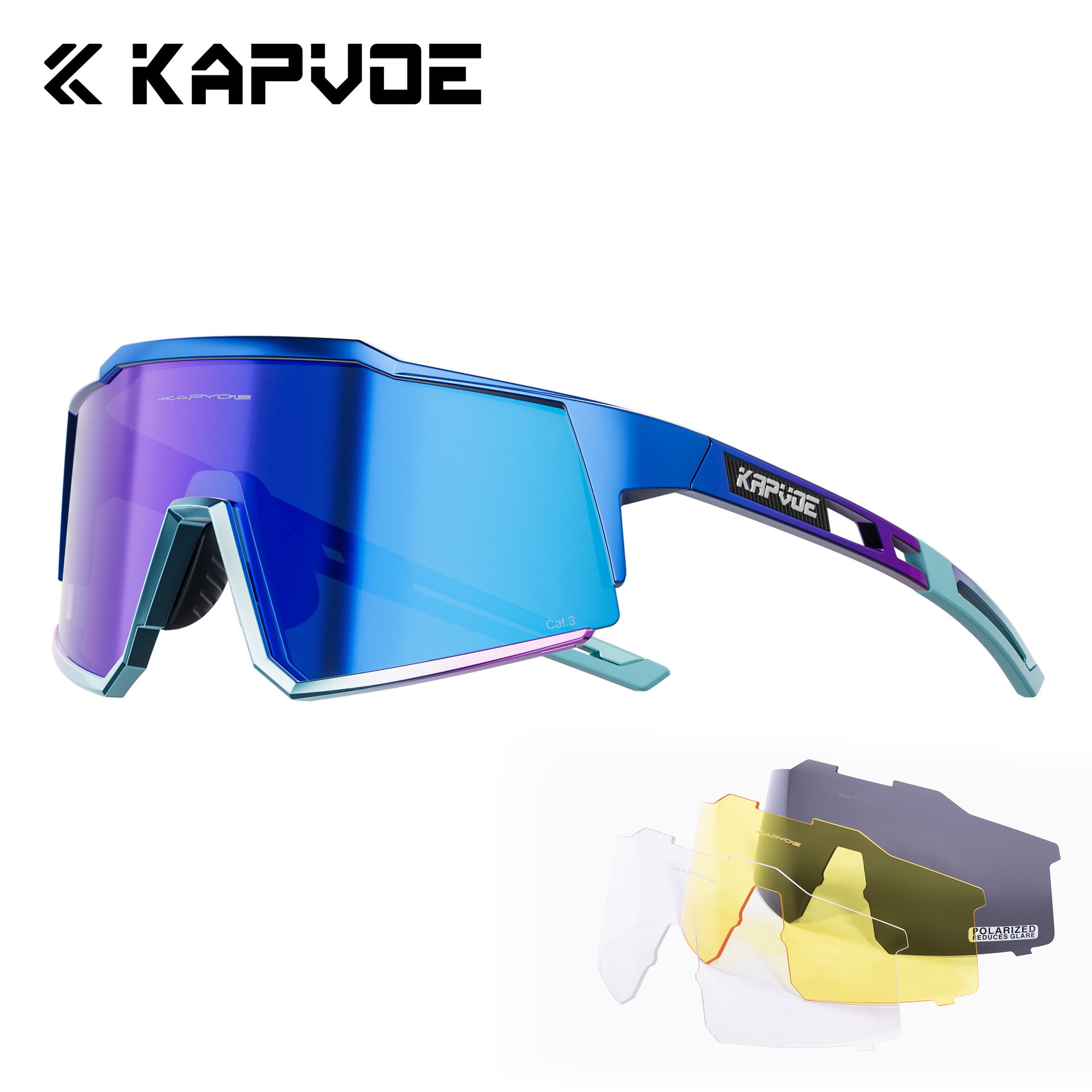 Gafas de Ciclismo Deportivas de TR90 Polarizadas a Prueba de Viento para Ciclismo