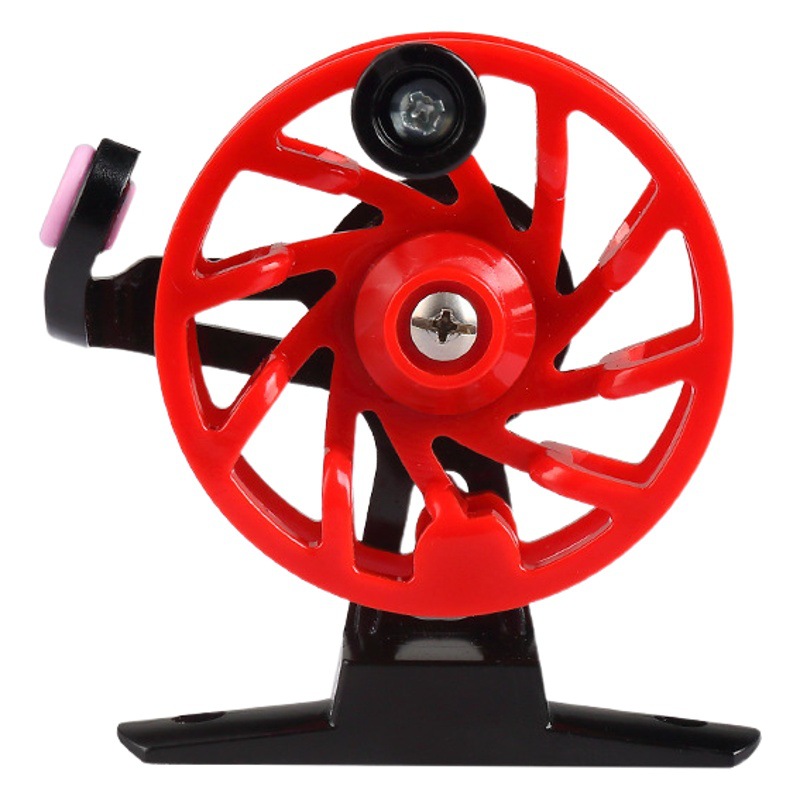 Moleka Plastic Vertical Front Wheel Rock Fishing Wheel Ice Fishing Wheel Fly Fishing Wheel with Unloading Fishing Line Wheel Live Fish Buckle Wholesale