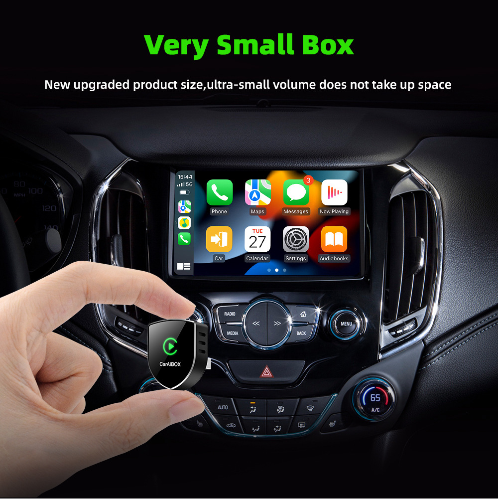 Original car wired to wireless CarPlay Android Auto 2-in-1 smart car connectivity adapter