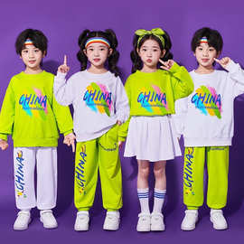 儿童啦啦队演出服秋季小学生运动会服装元旦幼儿园合唱舞蹈表演服