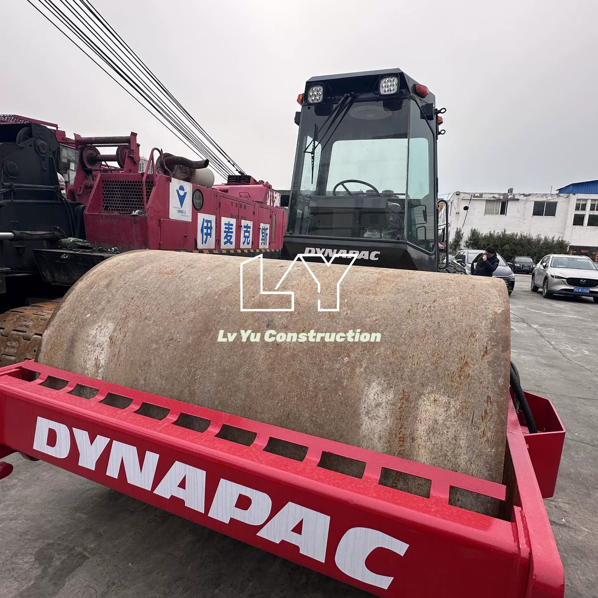 Перевозка бывшего в употреблении виброплиты Dynapac CA30. Б/у виброплита с мощной вибрацией.