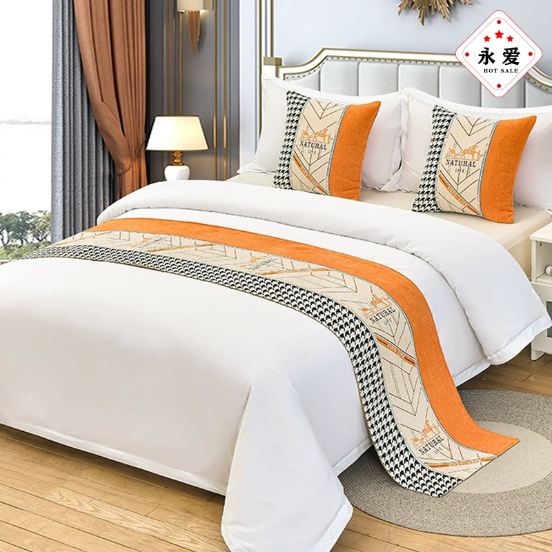 Bed Towel Luxury Hotel Hotel bedding Furnishing Best Best Bed Banner European Simple Light luxury bed cover