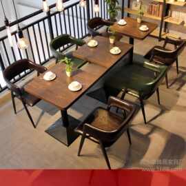 餐桌家用小户型出租房饭桌子简约洽谈桌饭店商用长方形餐桌椅组合