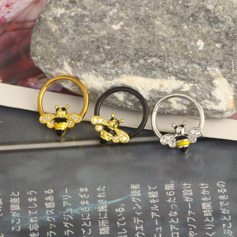 Labret piercing jewelry detail image
