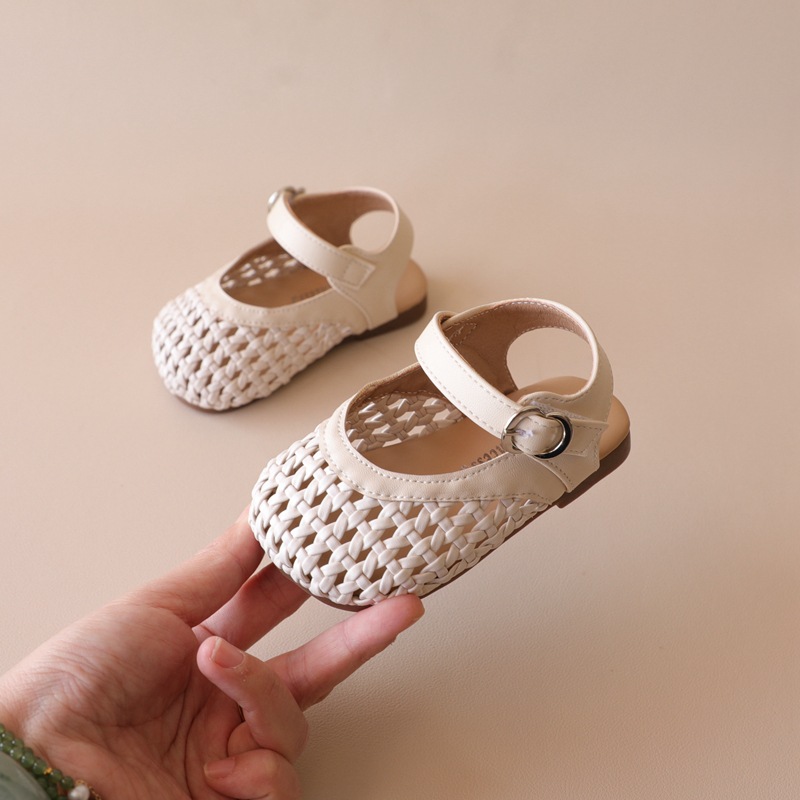 Breathable woven sandals girl's for early age