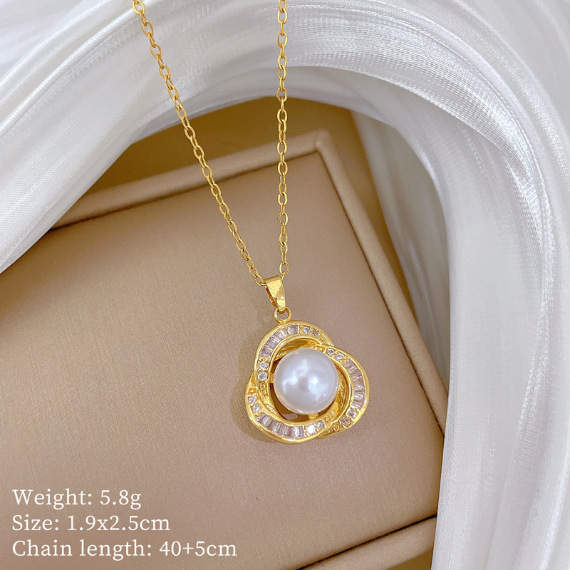Collana elegante a catena con diamanti da donna gioiello versatile_voghion.com