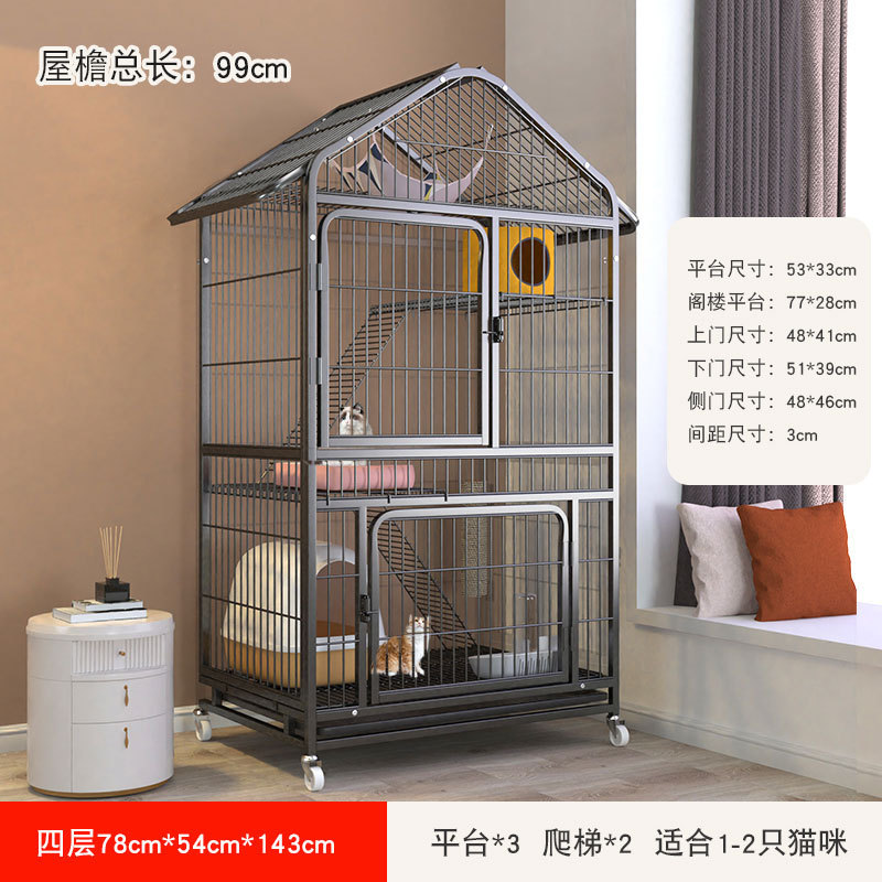 Gato jaula casa gato Villa gato casa integrado de gran tamaño espacio libre gran gato casa gato nido casa