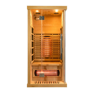Full spectrum and carbon heater indoor wooden small infrared sauna for 1 person