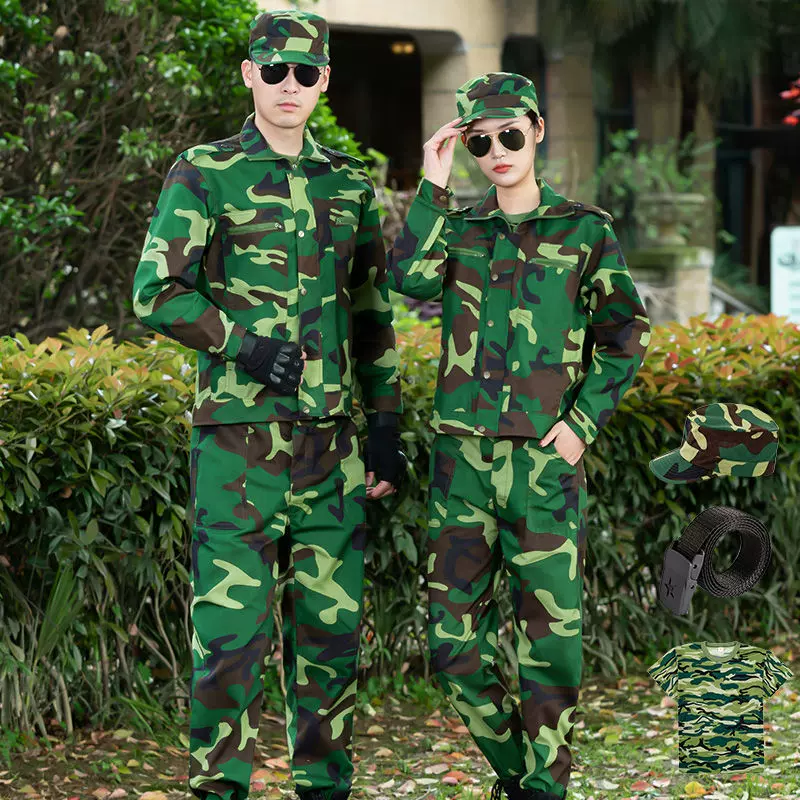 军训服男女夏季薄款迷彩服大学生初高中正规作训服军绿色全套服装