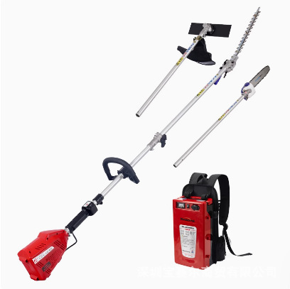 锐尔48V多功能充电式大功率无刷锂电电动割草机高枝绿篱机高枝锯