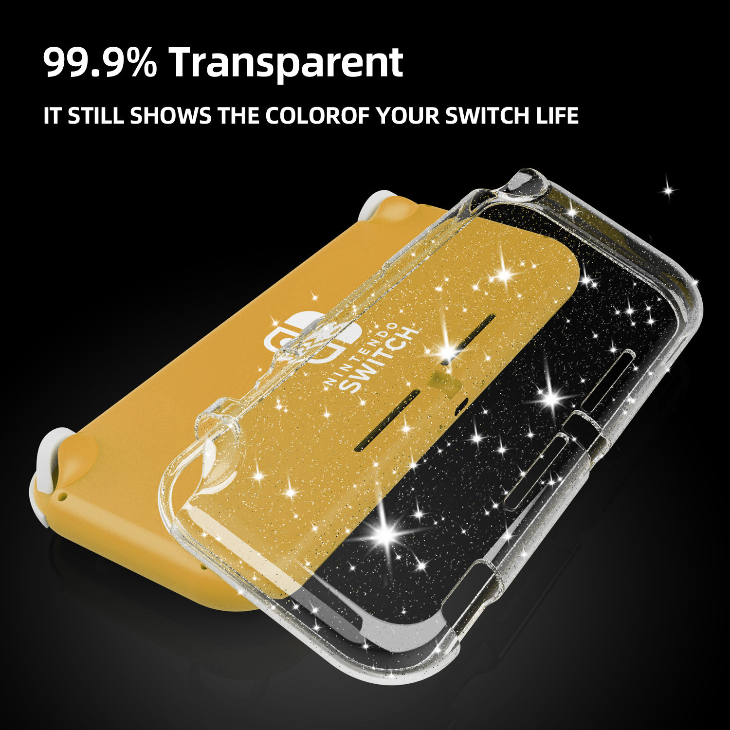Interruptor Lite funda protectora transparente Nintendo máquina de juego TPU resistente a la caída de la funda protectora integrada ventas directas de la fábrica