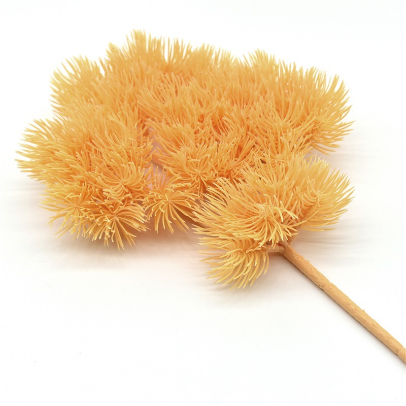 Simulación de ramas de pino verde hermosa Luohan Cliff Bai Pino decoración de interior simulación falsa planta de plástico maceta adornos