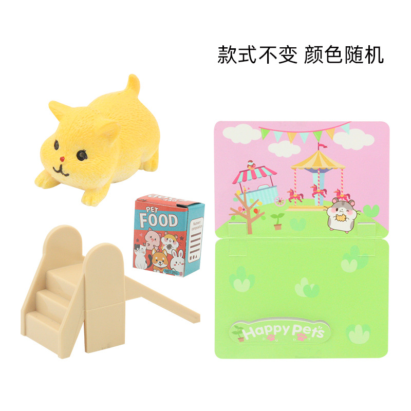 Juego de escenas de juguetes para mascotas para niños, decoración, juego de caja de regalo de juguetes para niños y niñas, venta directa de fábrica al por mayor