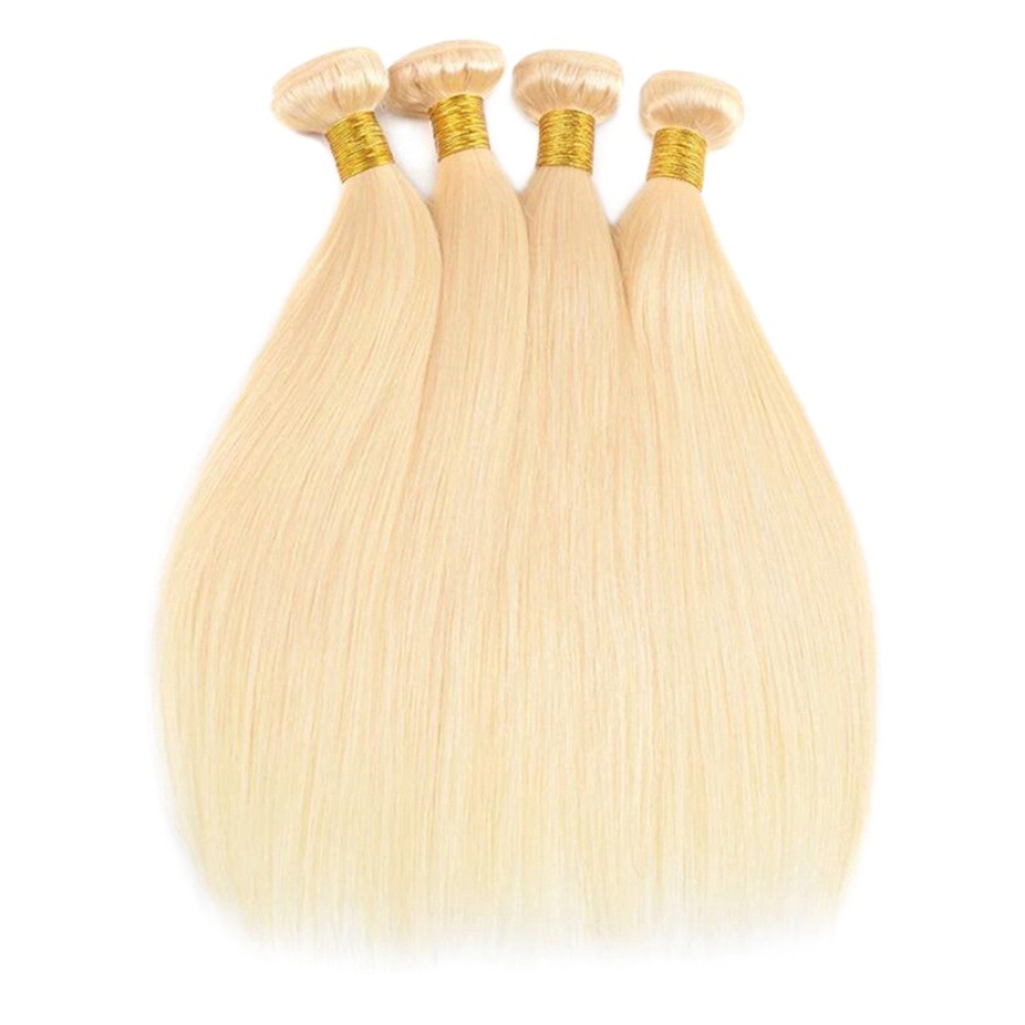 8A miel peluca rubia 613 cortina de pelo recto cabello humano recto