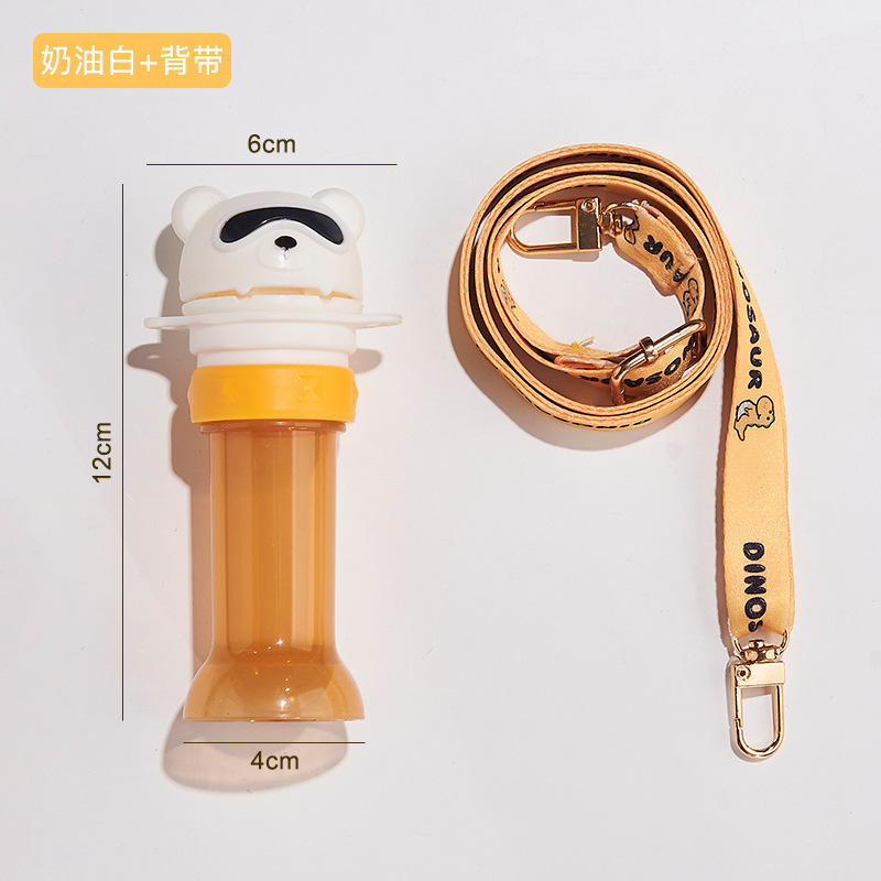 Beber taza de paja de dibujos animados taza tritan material bebé beber vientre grande taza niños beber taza estudiante taza