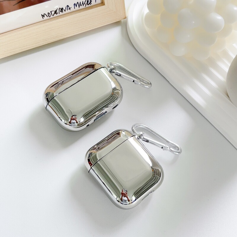Electroplated Soft Case Suitable for AirPods Pro Protective Case 2/4 Generation Simple and Niche 3Rd Generation Apple Earphone Case Pro3