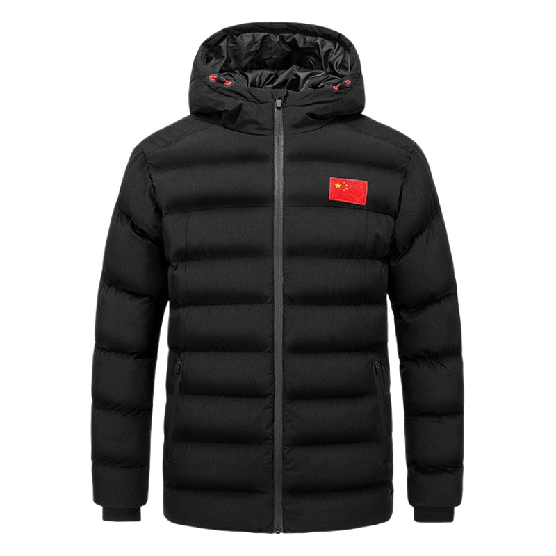 China National Team Sportswear Men's and Women's Short Winter Training Down Cotton-padded Jacket Winter Coat National Clothing Couple Parent-child Coat