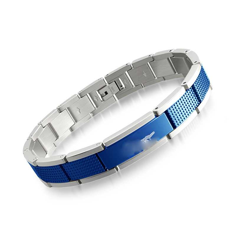 Krokodilmuster-Armband Bestseller Europa und Amerika Titan-Stahl-Magnet-Armreif Herrenschmuck modischer breiter Edelstahl wasserdicht Armband