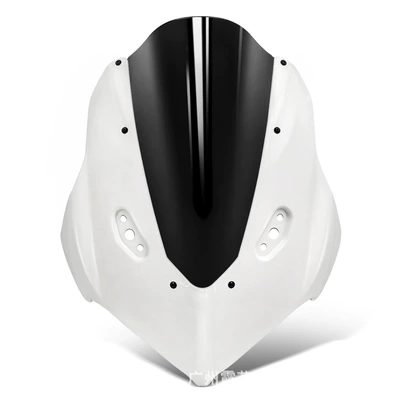 Compatible with CFMOTO 675SR-R 675sr modified integrated windscreen hood, same style as Ducati V4, non-destructive direct fit (Motorcycle front windshield) - white