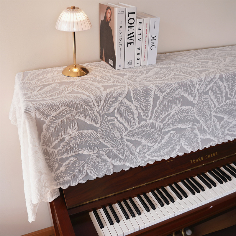 Cross-Border Lace Piano Cover Half Cover Modern Simple Dust Cover American Electronic Piano Full Cover Cloth Piano Cover