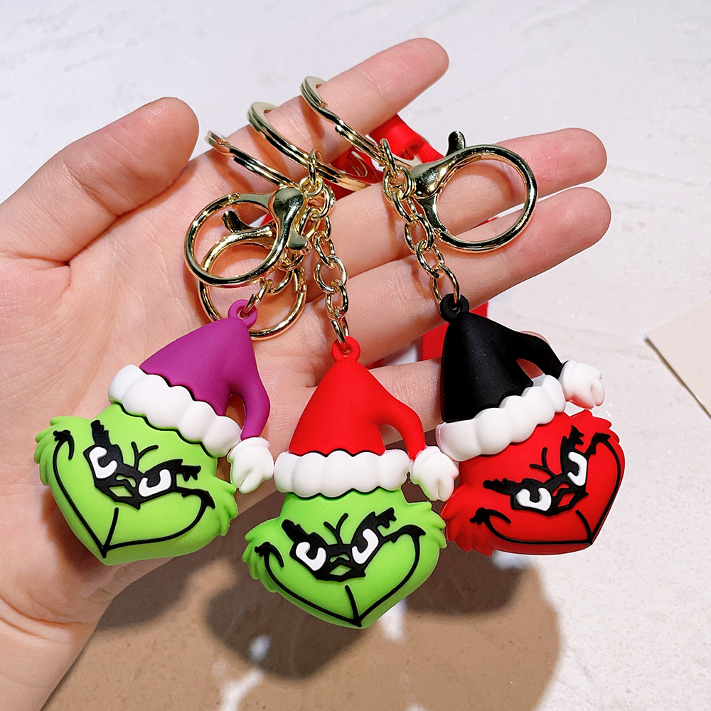 Grinch Keychain Red Lotus Black Hat
