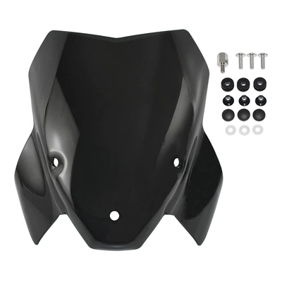 Motorcycle front windshield 21-24 modified motorcycle front - smoky-black