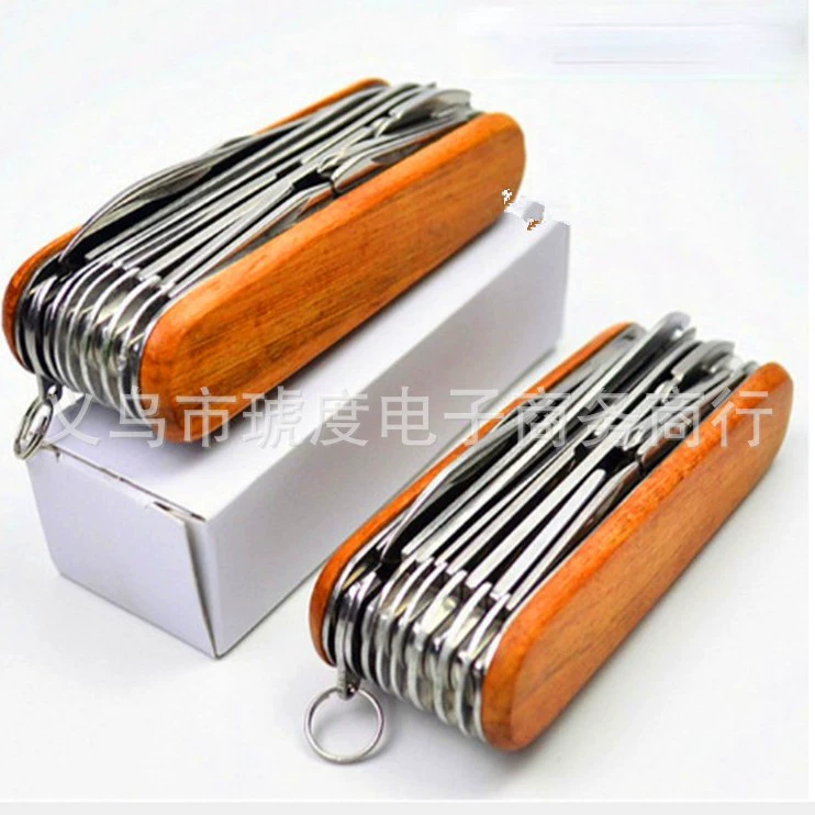 Оптовая продажа, многофункциональный нож 17 открытых многофункциональных уличных складных ножей, мини-нож для самообороны, острый нож для ручной клади