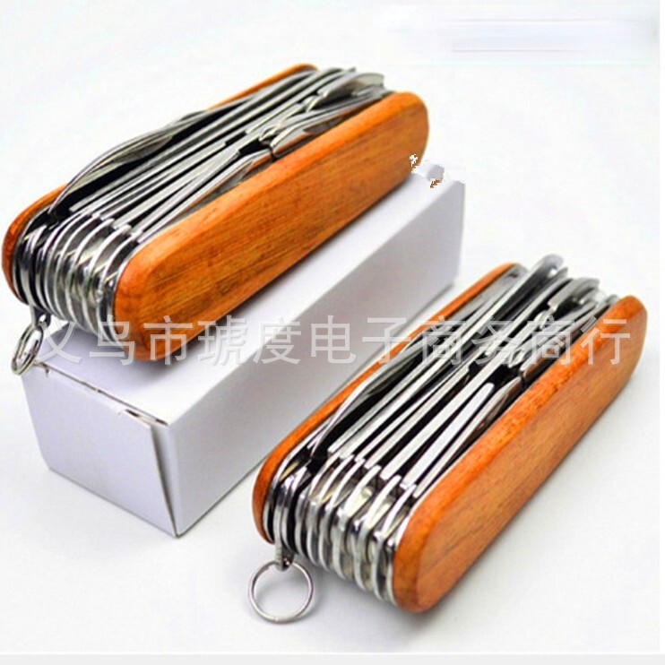 Wholesale Multifunctional Knife 17 Open Multifunctional Outdoor Foldableing Knife Mini Self-Defense Knife Sharp Carry-On Knife