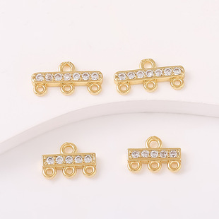 ΢��ʯ�18K������p���B�ӿ�diy������朶�����β���C25