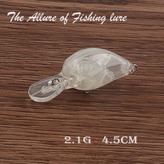 Lure wholesale Little Fatman Rocker 4.5CM/2.10G Floating Saltwater Plastic Hard Bait Dummy No Hook No Paint