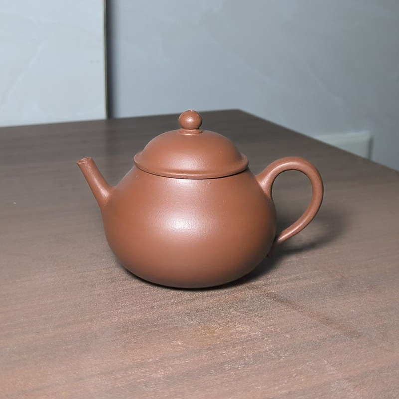 现货批发宜兴小品紫砂壶家用茶具功夫泡茶壶原矿紫泥半手工梨形壶