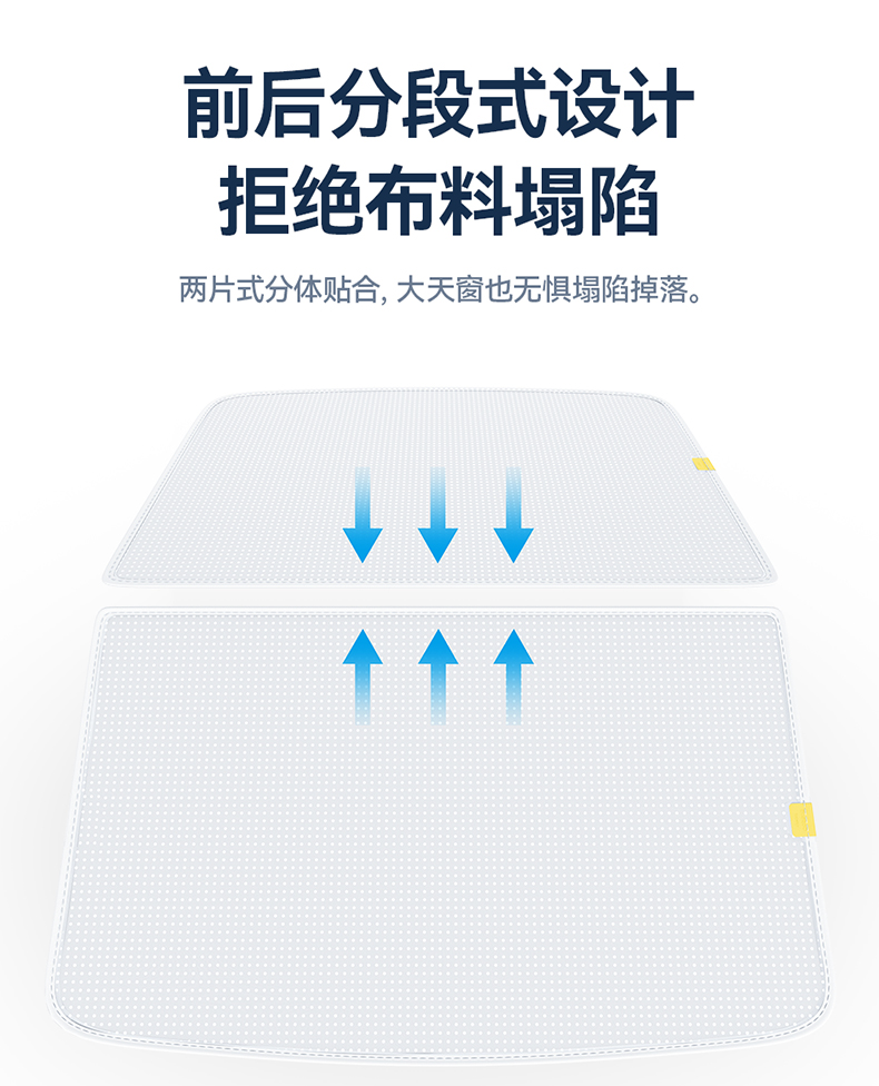 Suitable for the New Version of Tesla Model 3/y Sunshade Sunroof Top Canopy Roof Sun Protection Accessories