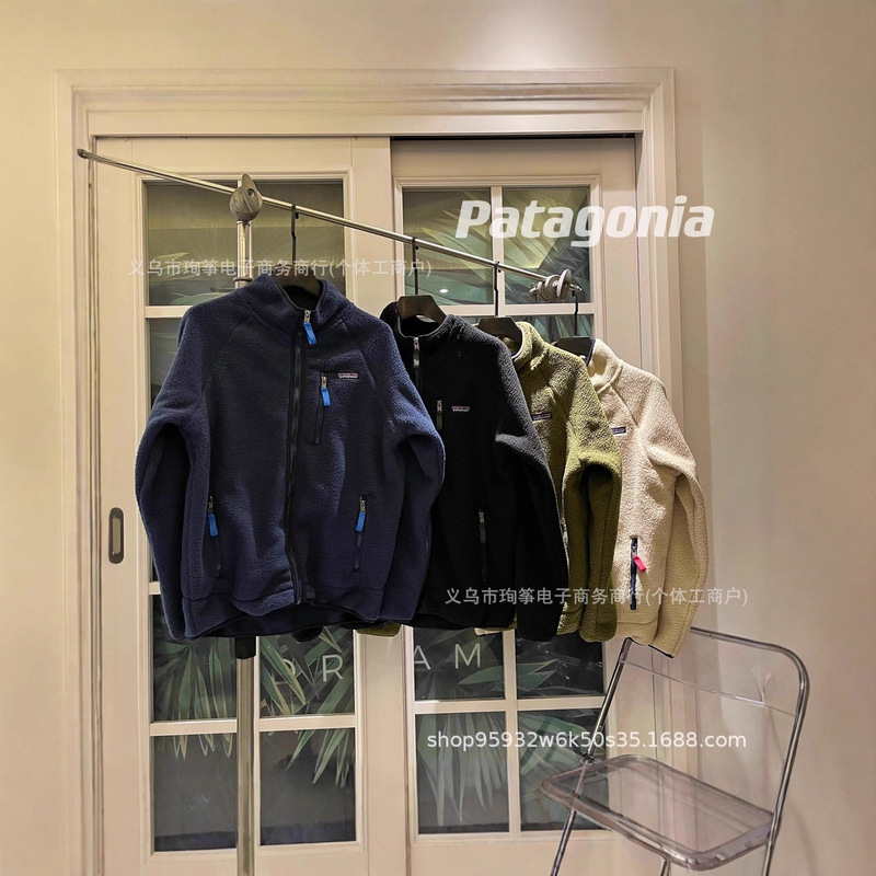 Cross-Border Supply Pata Bata Autumn and Winter Men's and Women's Warm Casual Stand-Up Collar Lamb Wool Polar Fleece Jacket