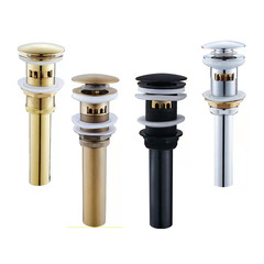 金色下水器 面盆洗臉盆洗手盆仿古彈跳式下水器 黑古翻板去水器